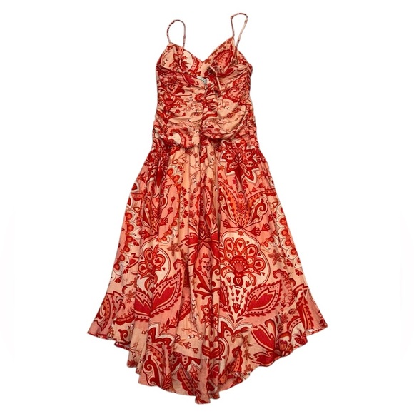 NWT Farm Rio Red Jaipur Crossover Maxi Dress in Jaipur Red Size M - Picture 4 of 10